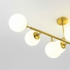 DORADO auriu 8x40W E14 lampă suspendată Light Prestige