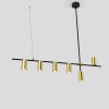 ARIZONA lampă suspendată negru/auriu 6x40W GU10 Light Prestige