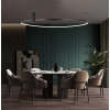 Plafond RING L negru 1xLED CCT Light Prestige