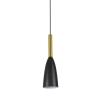 SOLIN lampă suspendată negru-auriu 1x60W E27 Light Prestige