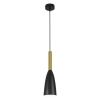 SOLIN lampă suspendată negru-auriu 1x60W E27 Light Prestige