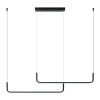 Lampă suspendată MALAWI negru 2x20W LED SMART Tuya Light Prestige