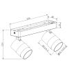 ANILLO alb 2x50W GU10 plafonieră albă Light Prestige