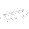 ANILLO alb 3x50W GU10 plafonieră Light Prestige