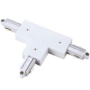 Conector pentru sistemul de șine T 1F alb Light Prestige