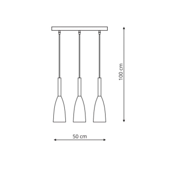 SOLIN lampă suspendată albă 3x60W E27 Light Prestige