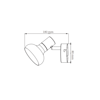Lampă de perete AREZZO alb 1x40W E14 Light Prestige