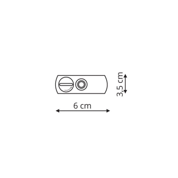 Adaptor pentru corpuri de iluminat suspendate pentru jgheaburi 1F alb Light Prestige