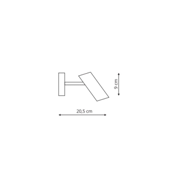 Lampă de perete FUTURO alb 1x35W GU10 Light Prestige