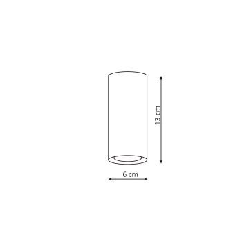 MANACOR corp de iluminat montat la suprafață negru 1x50W GU10 13 cm Light Prestige