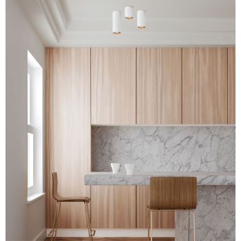 MANACOR corp de iluminat montat la suprafață alb-auriu 1x50W GU10 13 cm Light Prestige