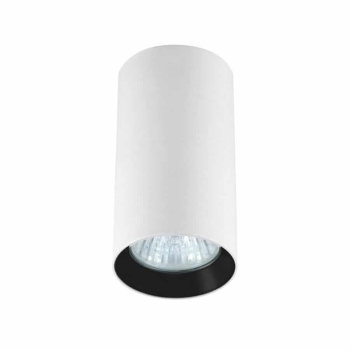 MANACOR corp de iluminat montat la suprafață alb-negru 1x50W GU10 13 cm Light Prestige