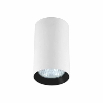 MANACOR corp de iluminat montat la suprafață alb/negru 1x50W GU10 9 cm Light Prestige