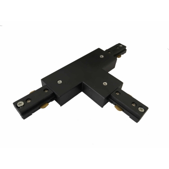 Conector pentru sistemul de șine T negru 1F Light Prestige