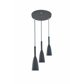 SOLIN lampă suspendată gri 3x60W E27 Light Prestige