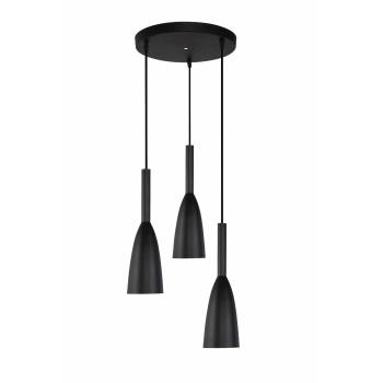 SOLIN lampă suspendată neagră 3x60W E27 Light Prestige