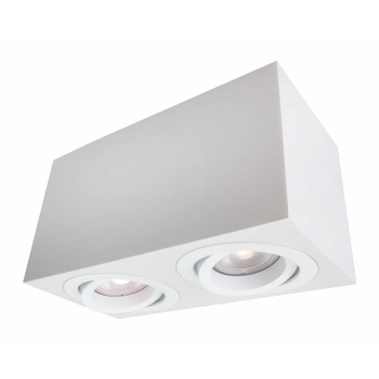 Corp de iluminat montat la suprafață LYON alb 2x50W GU10 Light Prestige