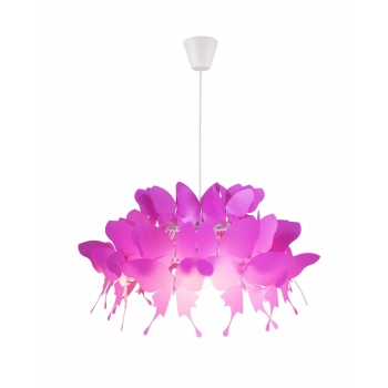 FARFALLA lampă suspendată roz închis 1x60W E27 Light Prestige