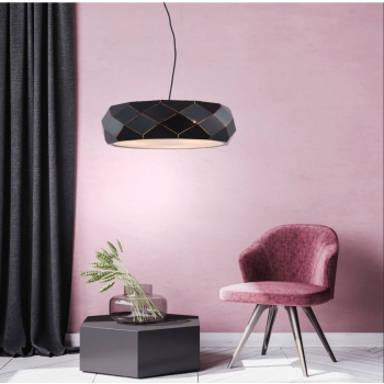 Lampă suspendată REUS negru 3x40W E27 Light Prestige