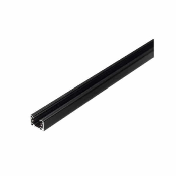 Șină pentru sistemul de șine 1F negru 2m de alimentare finală + capac Light Prestige