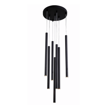 Lămpă suspendată LUNGO negru 7x5W G9 Light Prestige