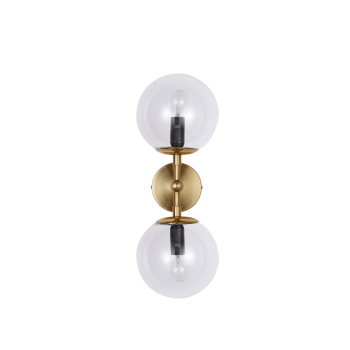 Aplică DORADO aur transparent 2x40W E14 Light Prestige