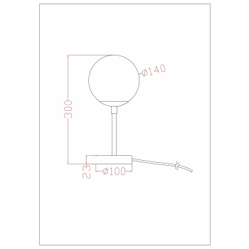 Lampă de masă DORADO negru 1x40W G9 Light Prestige