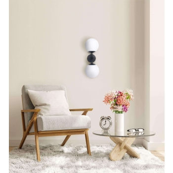 Aplică DORADO negru 2x40W E14 Light Prestige