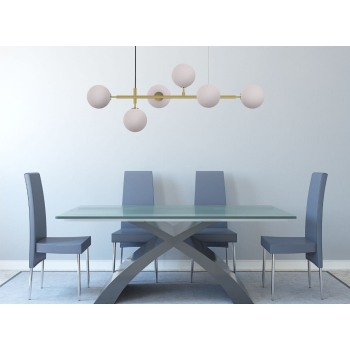 Lampă suspendată ALISA aur 6x40W E14 Light Prestige
