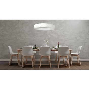 Lampă suspendată REUS albă 1x36W LED Light Prestige