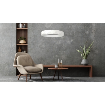 Lampă suspendată REUS albă 1x36W LED Light Prestige