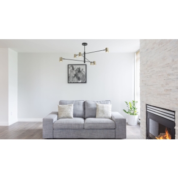 Plafonieră SNOW gold 6x50W GU10 Light Prestige