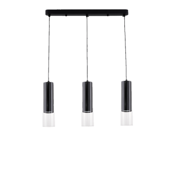 Lampă suspendată MANACOR negru 3x50W GU10 Light Prestige