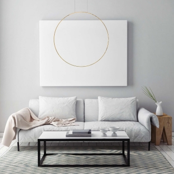 MIRROR S gold 1x35W LED lampadare suspendată Light Prestige