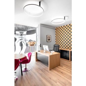 Plafond RING L negru 1xLED CCT Light Prestige