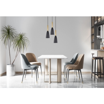 Lampă suspendată SOLIN gold 3x60W E27 de Light Prestige