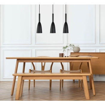 SOLIN lampă suspendată neagră 3x60W E27 Light Prestige