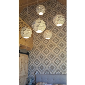 REUS Lampă suspendată REUS sferă albă 3x40W E27 Light Prestige