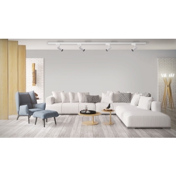 SNOW Spotlight pentru sistemul de cale ferată 1F alb 1x50W GU10 Light Prestige
