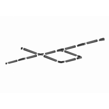 Șină pentru sistemul de șine 3F 1m negru Light Prestige