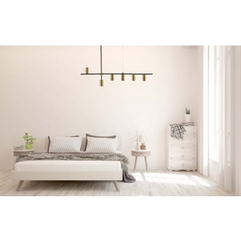 ARIZONA lampă suspendată negru/auriu 6x40W GU10 Light Prestige