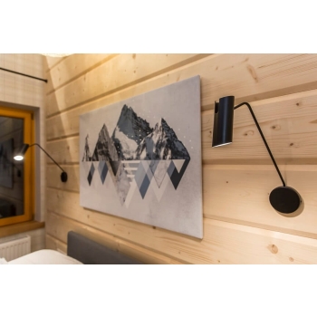 Lampă de perete cu braț extensibil FUTURO negru 1x35W GU10 Light Prestige