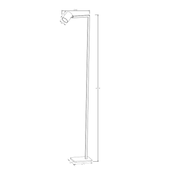 SNOW lampă în picioare negru 1x50W GU10 Light Prestige