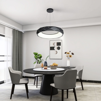 Lampă suspendată REUS negru 1x36W LED Light Prestige