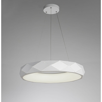 Lampă suspendată REUS albă 1x36W LED Light Prestige