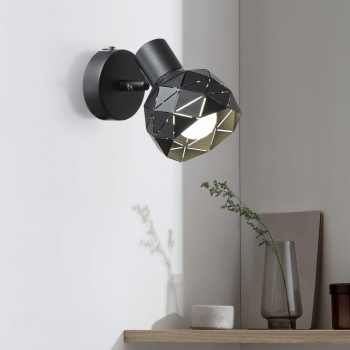 Reflector REUS negru 1x40W E14 Light Prestige