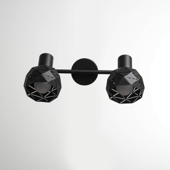 Plafonieră REUS negru 2x40W E14 Light Prestige