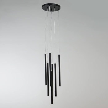 Lămpă suspendată LUNGO negru 7x5W G9 Light Prestige