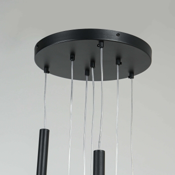 Lămpă suspendată LUNGO negru 7x5W G9 Light Prestige