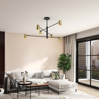 Plafonieră SNOW gold 6x50W GU10 Light Prestige